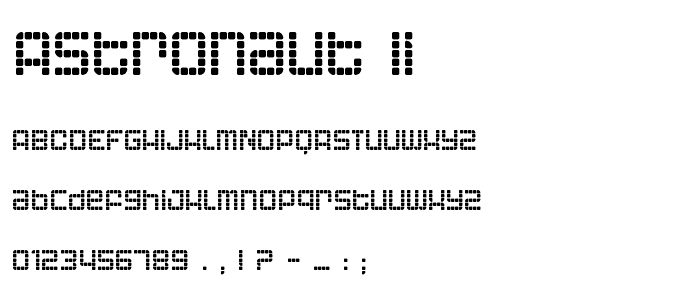 Astronaut II font
